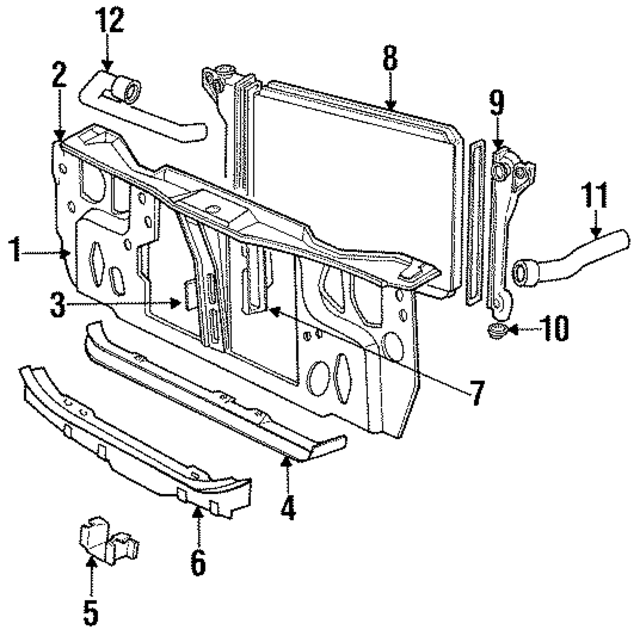4266396 - Cooling System: Radiator Assembly Lower Mount for Mopar Image