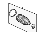 4553509690 - Steering: Boot for Toyota Image