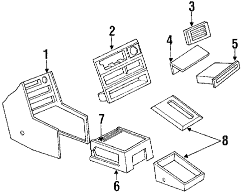 Center for 1986 Dodge Charger #0