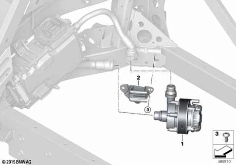 Cooling System Coolant Hoses for 2014 BMW i8 #3