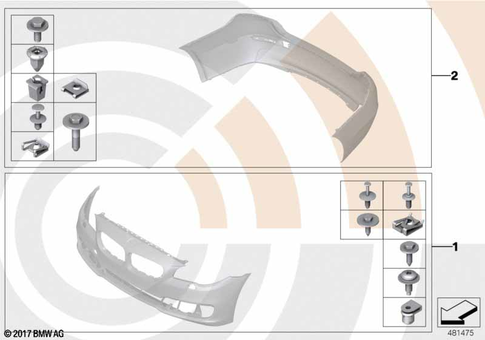 Bumper, Front for 2014 BMW Hybrid 5 #6