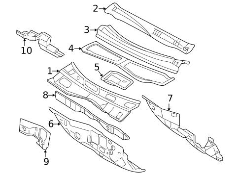 Cowl for 2001 Pontiac Grand Am #0