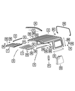 5VN11TZZAQ - Body Sheet Metal Except Doors: Targa Top Panel, Left for Jeep: Gladiator, Wrangler Image