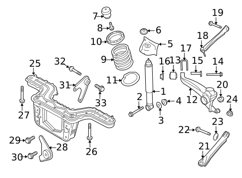 Rear Suspension for 2010 Mercury Mariner #1