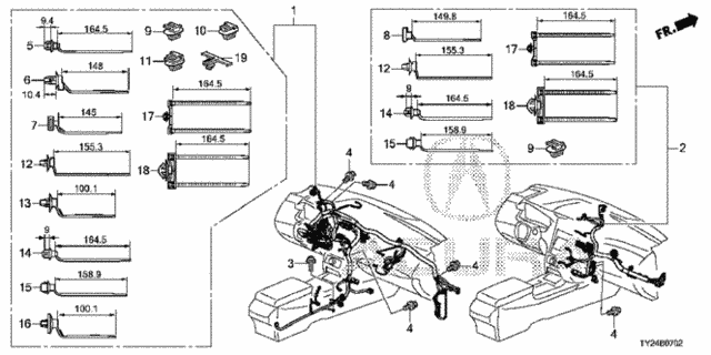 Wire Harness (3) for 2014 Acura RLX #0