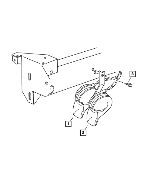 Horns for 2009 Dodge Viper #0