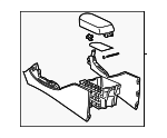 5890142051B3 - Body: Console Assembly for Toyota Image