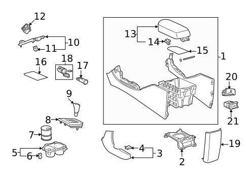 Console for 2006 Toyota RAV4 #0