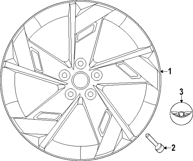 52906DS210 - : Wheel, Alloy for Hyundai Image