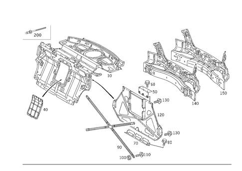 Rear End for 2002 Mercedes-Benz S55 AMG #0