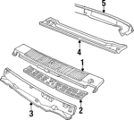 20658880 - Body: Windshield Frame for Buick: Skyhawk | Chevrolet: Cavalier | Oldsmobile: Firenza | Pontiac: J2000 Sunbird, Sunbird Image