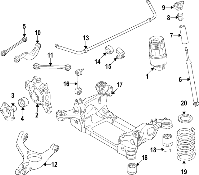 9J1511407CY - Suspension: Stabilizer Bar for Porsche Image
