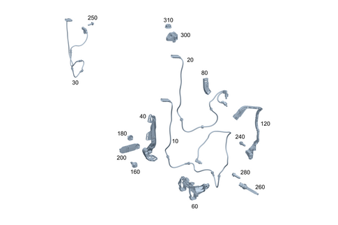 Front Axle Wiring for 1984 Mercedes-Benz 300CD #0