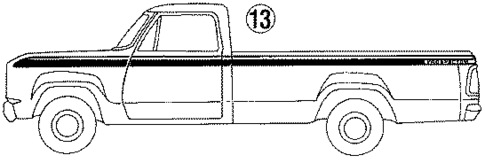 Stripe Tape for 1987 Dodge D350 #8