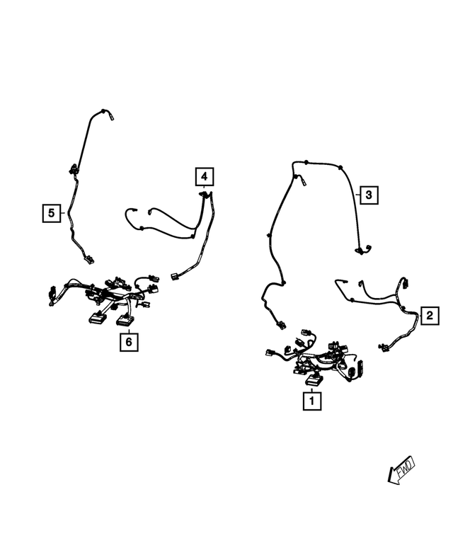68191881AA - : Power Seat Wiring for Mopar Image