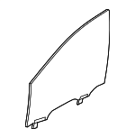 68231938AB - Body: Door Glass for Chrysler: Pacifica, Voyager Image