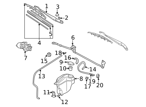 Wipers for 2002 Toyota Corolla #0