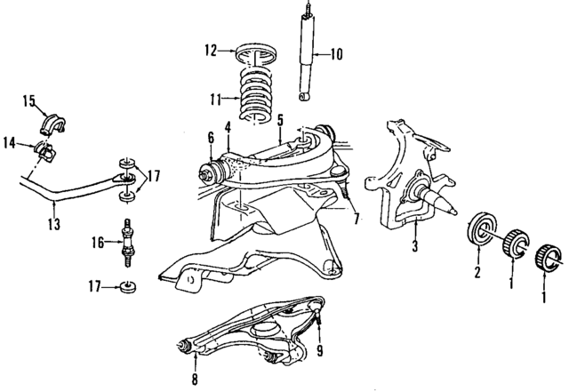 52007659 - Suspension: Front Wheel Bearing for Mopar Image