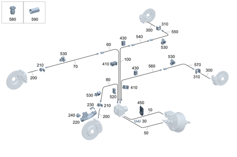 Brake Lines for 2025 Mercedes-Benz G580 #0