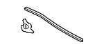 86437D3000 - Body: Inner Weather-strip for Hyundai: Tucson Image