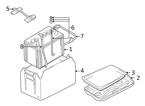 Battery for 2005 Mitsubishi Montero #0