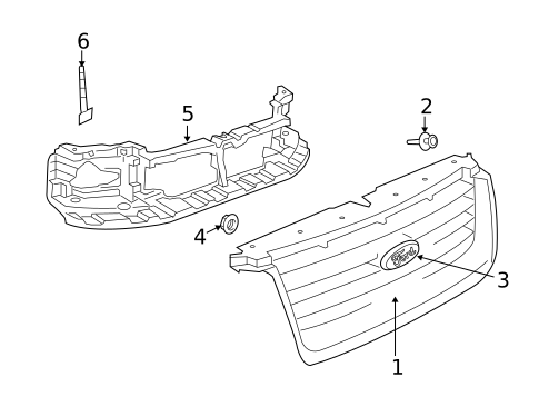 Grille & Components for 2010 Ford Explorer Sport Trac #0