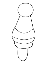 LR151707 - : Engine Cover Ball Stud for Land-Rover Image