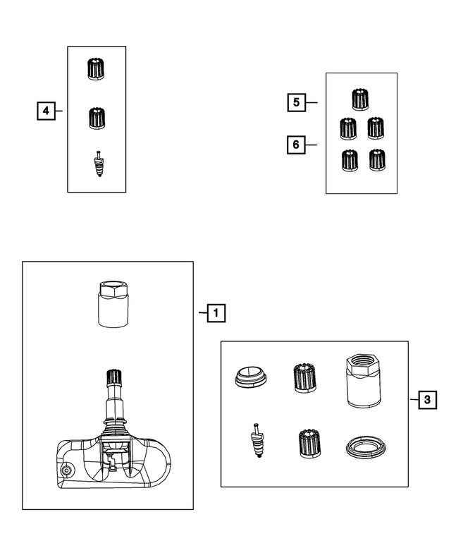 68001743AC - Wheels: Mounting Hardware Kit for Mopar Image
