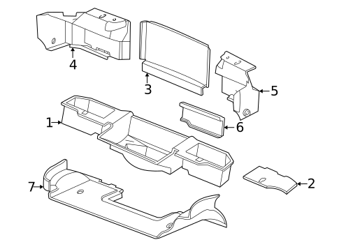 Interior Trim - Rear Body for 1999 Chevrolet Corvette #1