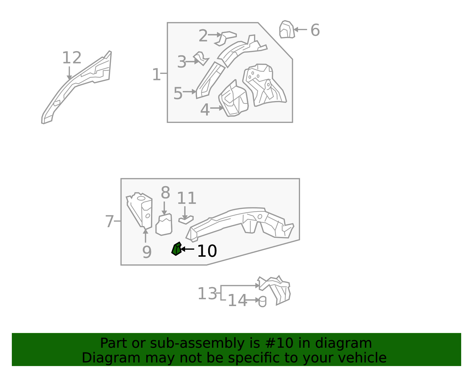 60919-SWA-A00ZZ - 2007-2014 Honda CR-V - Bracket L Front Bumper