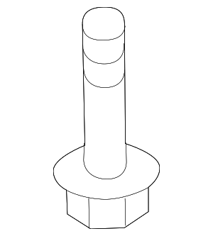 9A700740400 - Body: Glove Box Assembly Upper Bolt for Porsche Image