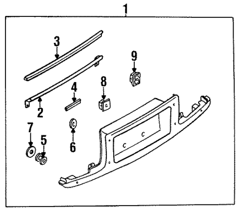 Finish Panel for 1994 Mazda 626 #0