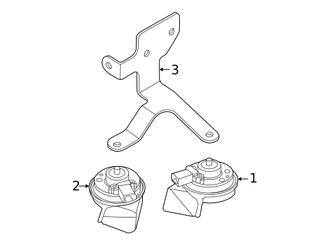 Horn for 2025 Volkswagen Taos #0