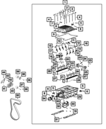 6510669AA - Engine: Hex Flange Head Bolt, Mounting for Mopar Image