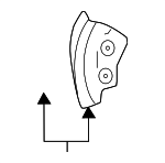 63137XC000 - Body: Drip Molding for Subaru Image