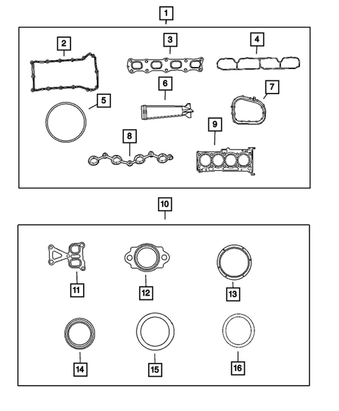 Engine Identification, Service Engines & Engine Service Kits for 2010 Dodge Caliber #0