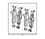 68316498AB - Brakes: Brake Pads for Chrysler: 200 | Dodge: Dart Image