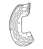 68225029AA - Brakes: Splash Shield for Chrysler: 200 | Dodge: Dart | Jeep: Renegade Image