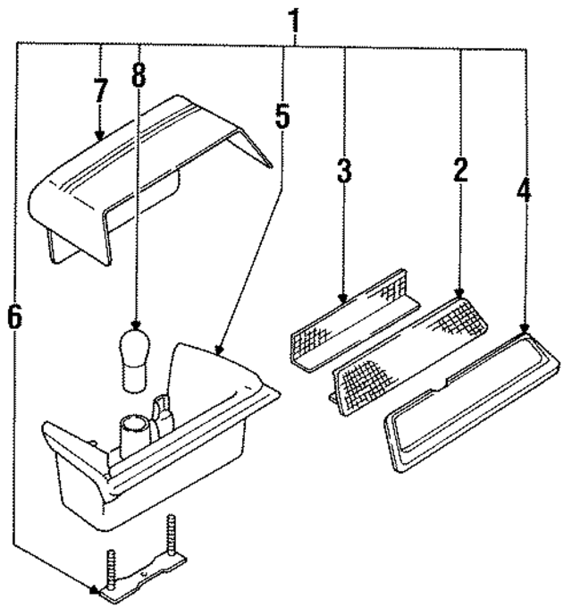 2659034E00 - : High Mount Lamp for Nissan Image