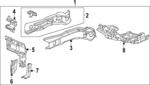 609103S5305ZZ - : Lower Rail Assembly for Acura Image