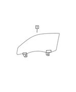 68589873AB - : Front Door Glass, Left for Mopar Image