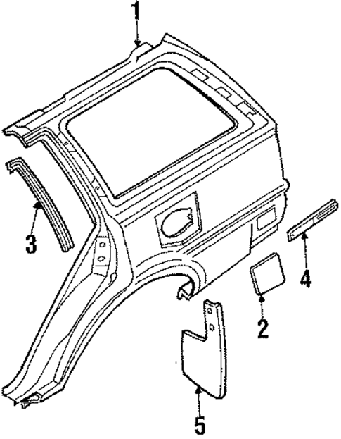 Outer Components for 1990 Toyota Corolla #0