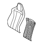 88350IB700 - Body: Seat Back Pad for Hyundai: Elantra N Image