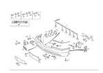 1408801970 - Attachment Parts: Bumper, Front for Mercedes-Benz Image