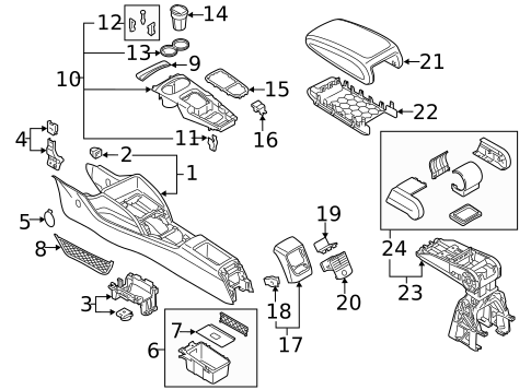 Console for 2018 Audi A3 Quattro #3