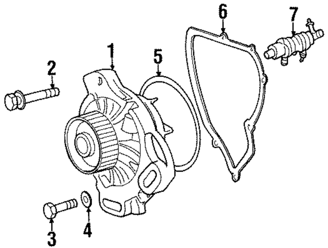 35121043 - : Engine Water Pump Gasket for Audi Image