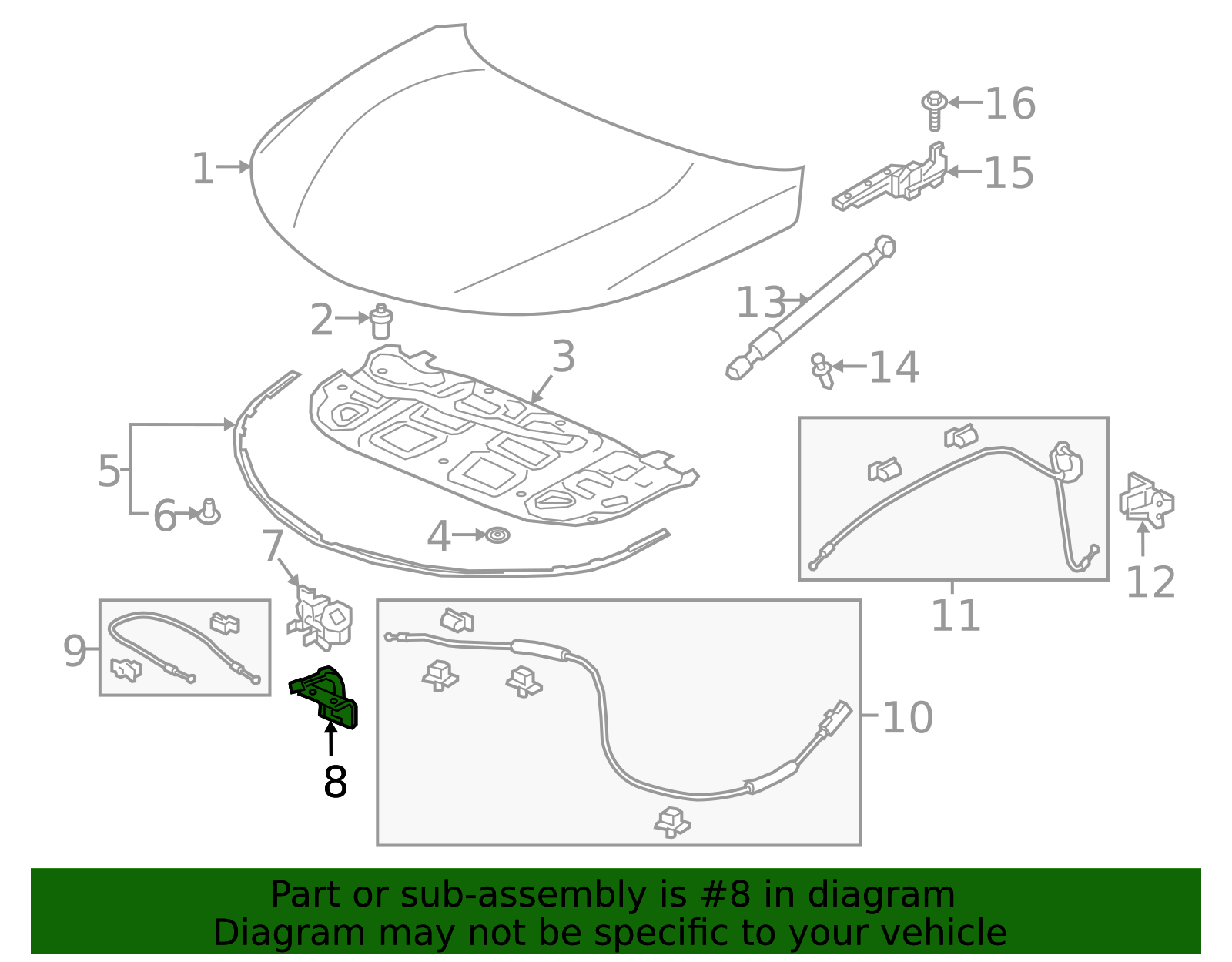 Genuine OEM Acura - Hood Latch Striker Plate Part# 74125-TZ5-A01 ...