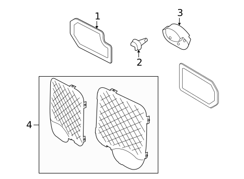 Interior Trim - Back Door for 2013 Ford Transit Connect #0