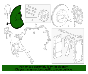 2023-2026 GM Splash Shield 84309156 GM | GMPartsDirect.com