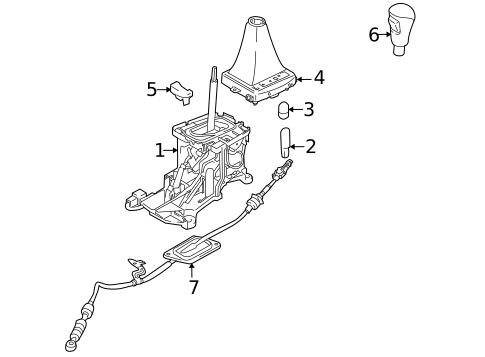 Gear Shift Control for 2011 Suzuki Kizashi #0